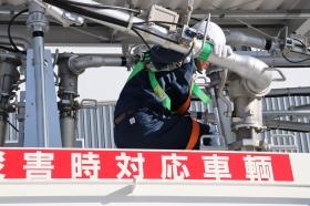 災害時対応車両を保有し、非常時の給油体制を確保しています