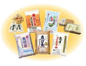 新潟県産を中心としたラインナップを取り揃えています