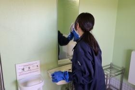 清掃作業のようす