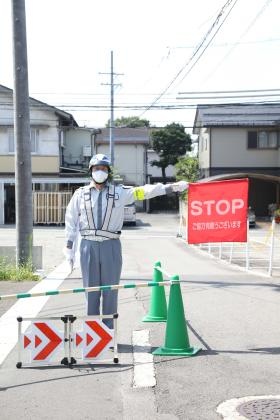 交通誘導の様子