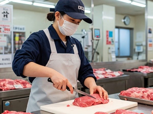 精肉部門スタッフ・スーパーマーケットで精肉部門での（正社員雇用あり）