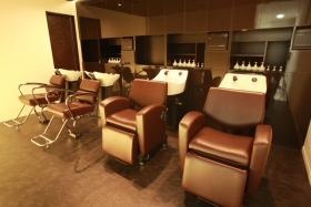 リラックスできるシャンプースペースです。