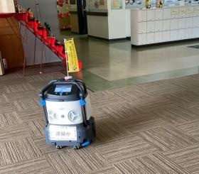 定時ロボットによる清掃稼働