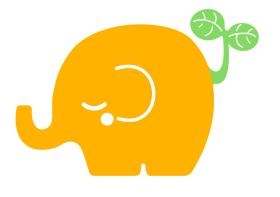 ロゴマーク（小さな支援がしっぽの先まで行き届きますように）