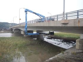 現地調査の様子（橋梁点検）