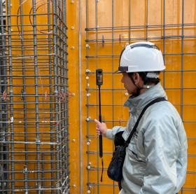 建築工事配筋撮影状況