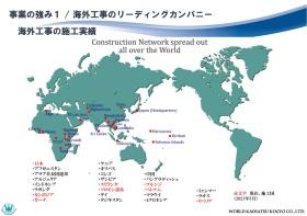 海外工事の施工実績