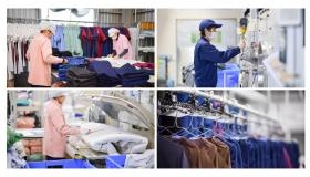 白衣・ユニホームの洗濯工場です。