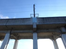 施工事例：東北新幹線電柱基礎補強工事