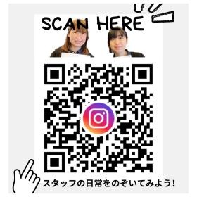 採用インスタグラムでは、スタッフの日常を配信中