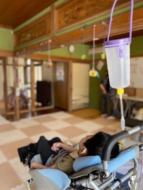 医療的ケアのある子どもさんがほとんど。注入を行なっています。