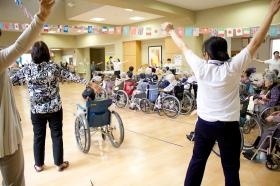 広々とした施設で運動会も行います。