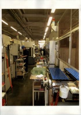 加工機での作業