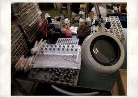 検査（拡大鏡は４倍～８倍）