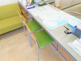 会社内接客スペース カウンター受付口