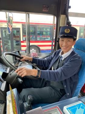 入社３年目の女性運転士さんです