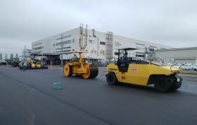 亀田工業団地 舗装工事