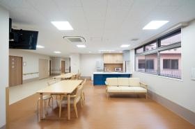 １０人１ユニットで生活しています リビングです