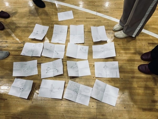 テーマイラストをそれぞれ描いて作者を当てるゲーム（社内イベント）