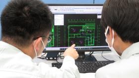 屋内の電気工事・ＣＡＤで図面をチェック