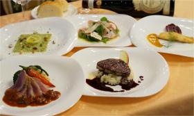 コース料理の一例です。