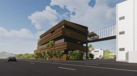 開発棟（建設中・完成予想図）２