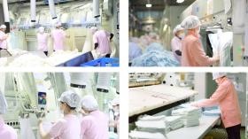 シーツ・布団カバーや病衣の洗濯工場です。