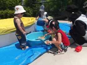 託児室の子供達