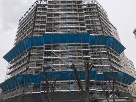 枠組み足場設置