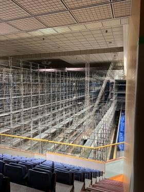 コンサート会場 足場設置