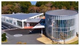 施設の上空写真