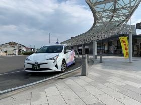 駅前での待機の様子