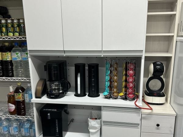 スタッフ専用ドリンクバー