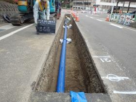 当社施工水道管布設工事