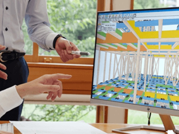 「ホームズ君」の画面イメージ。直感的な使いやすさがうりのソフトウェアです。