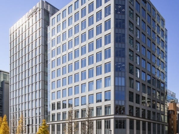 勤務いただくオフィスです。日本橋駅より徒歩2分の立地です。