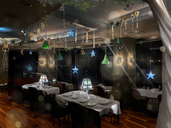 窓から海が見えるお洒落なレストランです！