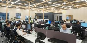 木にかこまれた、開放的な職場 ～ＣＡＤフロア～