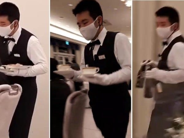 お料理やドリンクボトルを運んだりします。