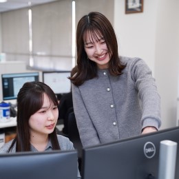 困ったことがあれば、先輩に気兼ねなく相談できる環境です！